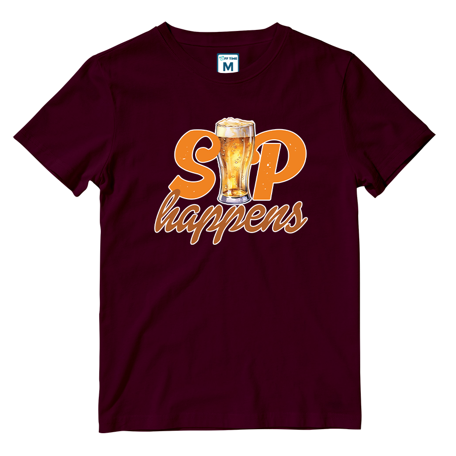 Cotton Shirt: Sip Happens