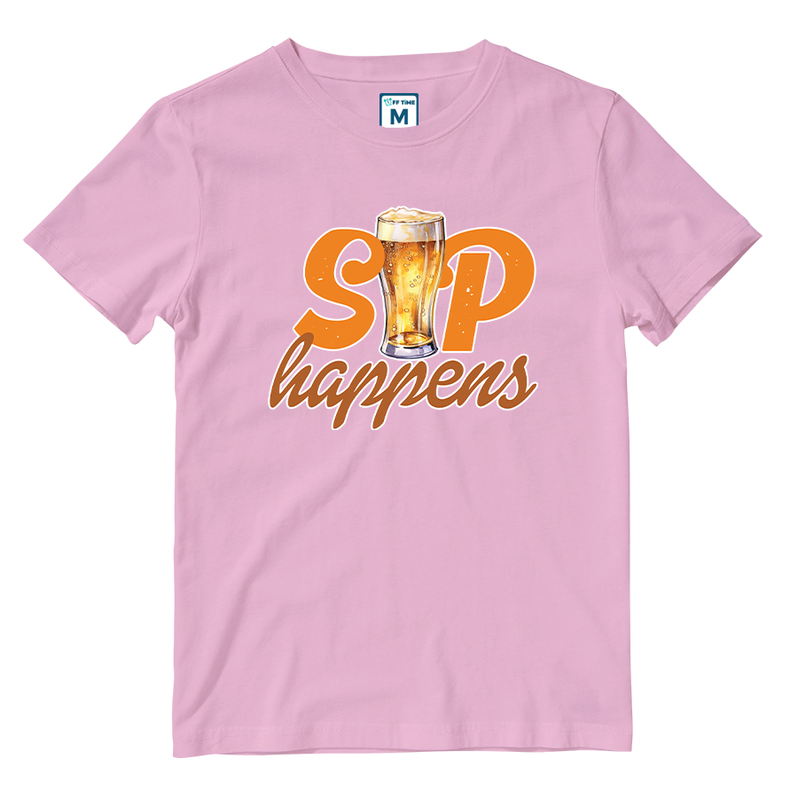 Cotton Shirt: Sip Happens