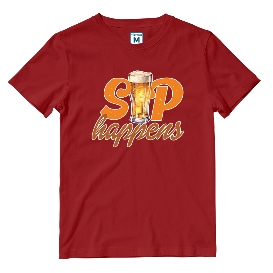 Cotton Shirt: Sip Happens