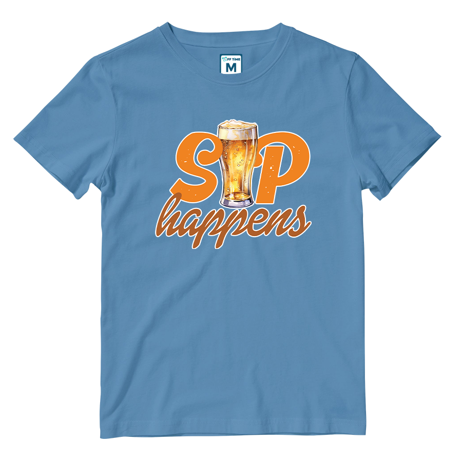 Cotton Shirt: Sip Happens