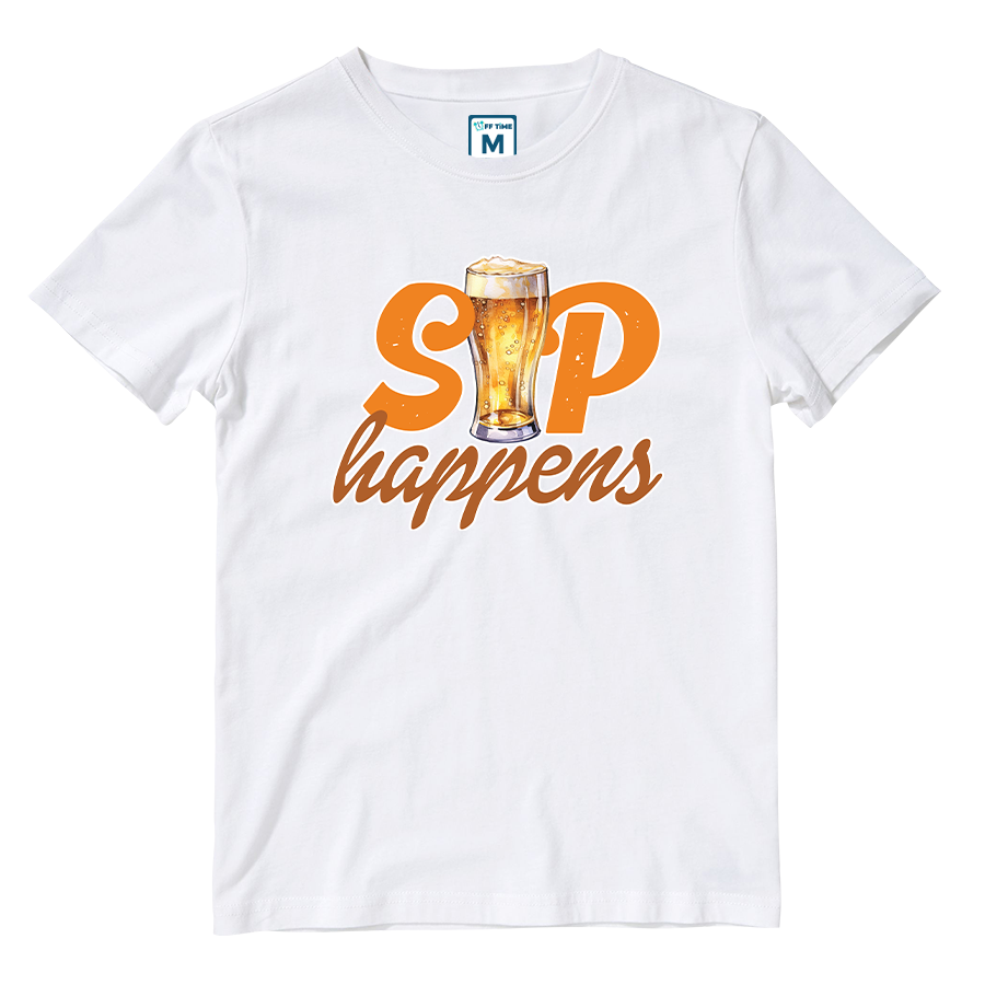Cotton Shirt: Sip Happens