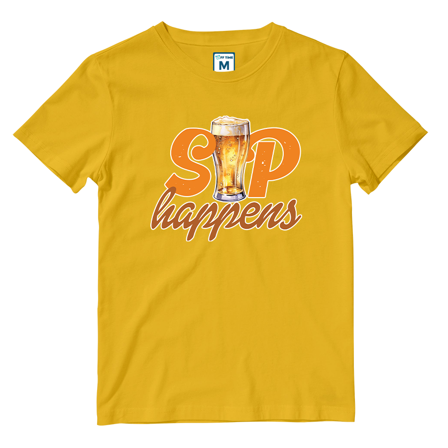 Cotton Shirt: Sip Happens