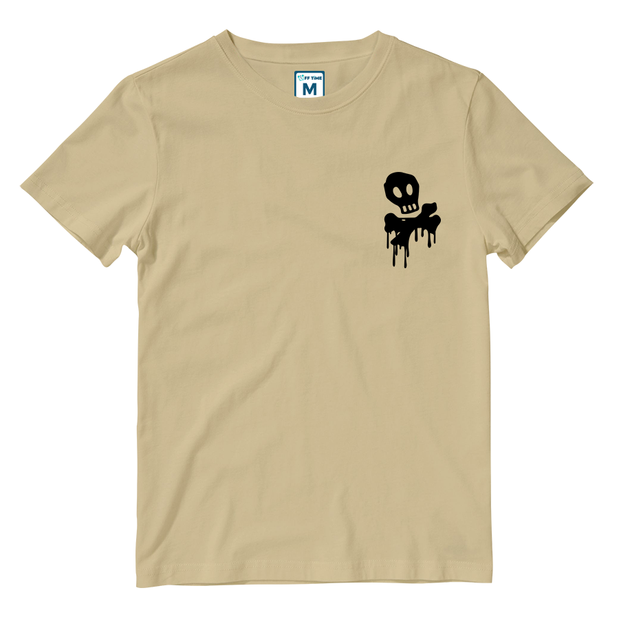 Cotton Shirt: Skull Pocket