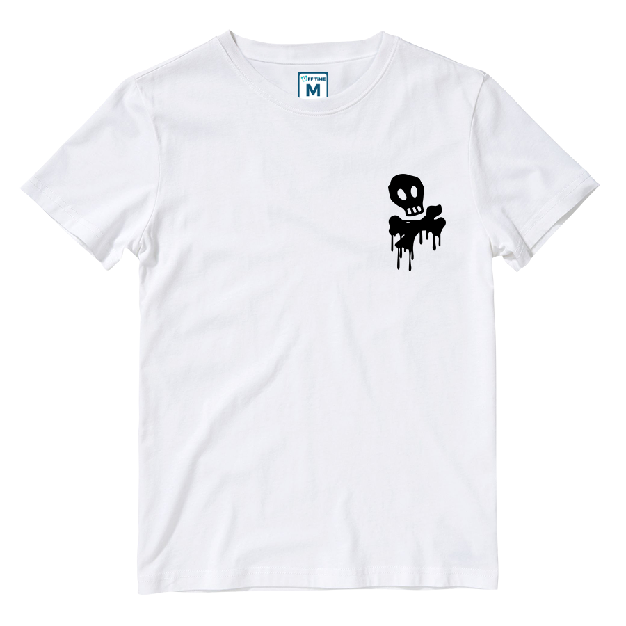 Cotton Shirt: Skull Pocket