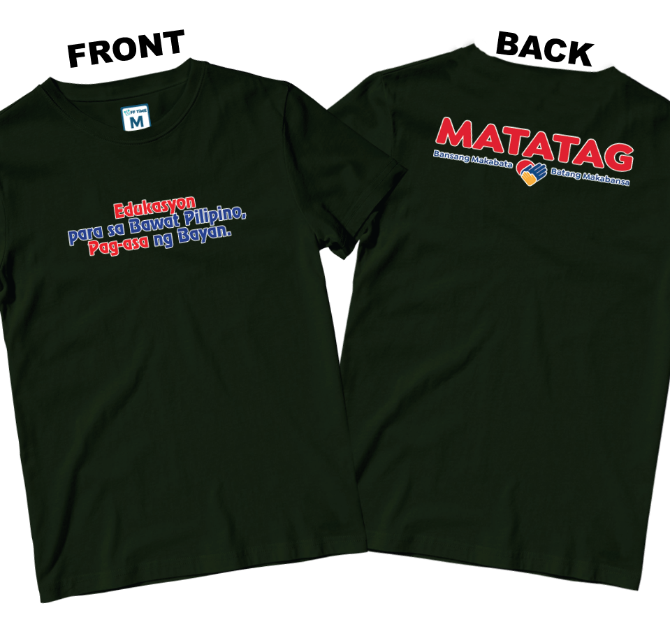 Cotton Shirt: Slogan 1 (Front and Back)