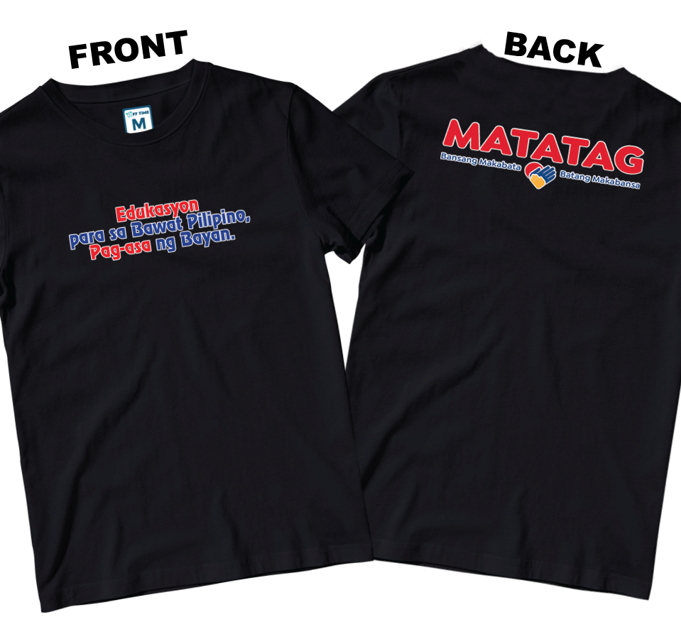 Cotton Shirt: Slogan 1 (Front and Back)