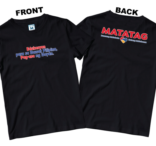 Cotton Shirt: Slogan 1 (Front and Back)