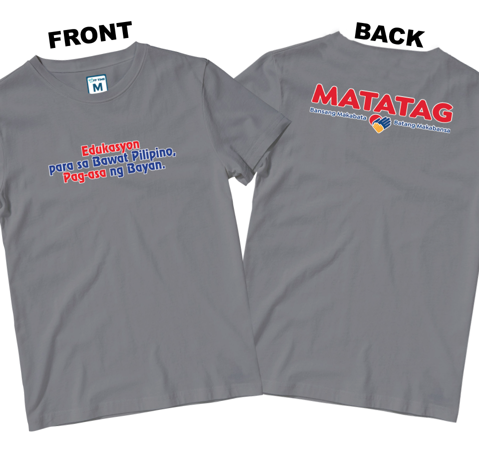 Cotton Shirt: Slogan 1 (Front and Back)