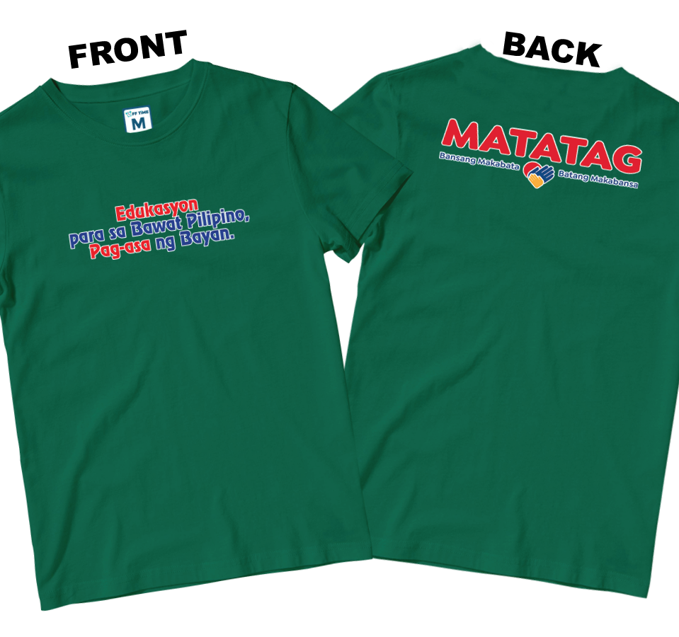 Cotton Shirt: Slogan 1 (Front and Back)