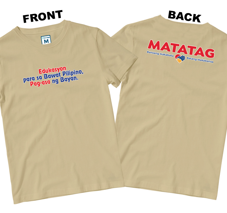 Cotton Shirt: Slogan 1 (Front and Back)