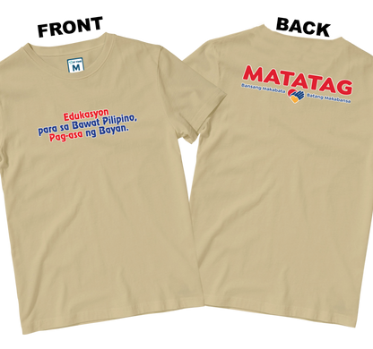 Cotton Shirt: Slogan 1 (Front and Back)