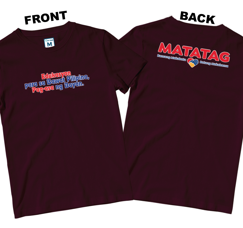 Cotton Shirt: Slogan 1 (Front and Back)