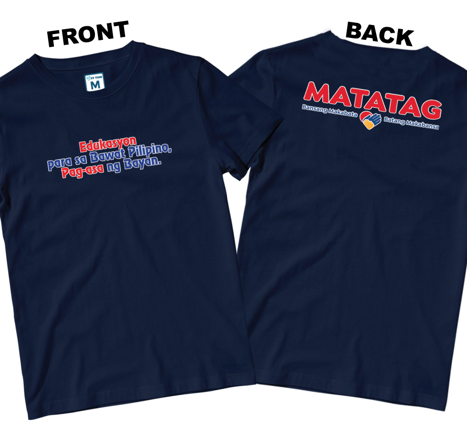 Cotton Shirt: Slogan 1 (Front and Back)