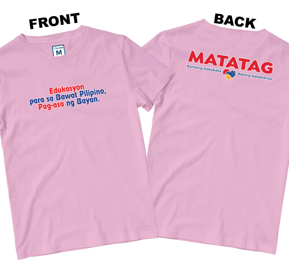 Cotton Shirt: Slogan 1 (Front and Back)
