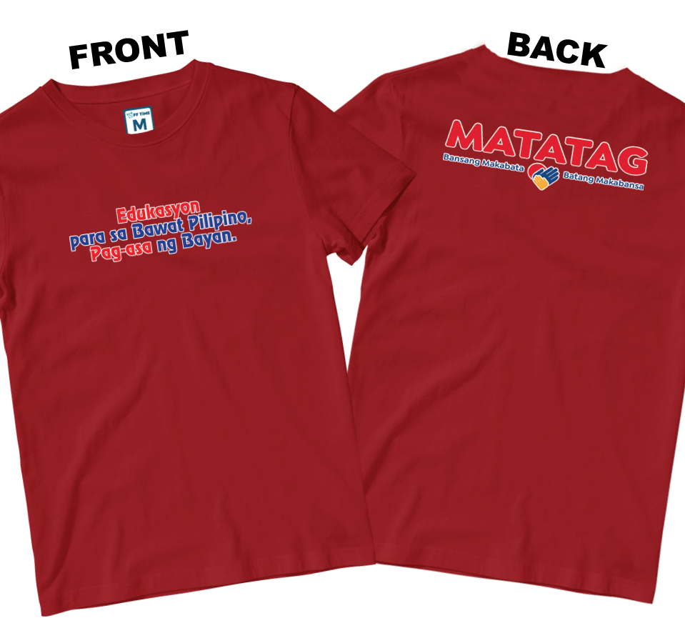 Cotton Shirt: Slogan 1 (Front and Back)