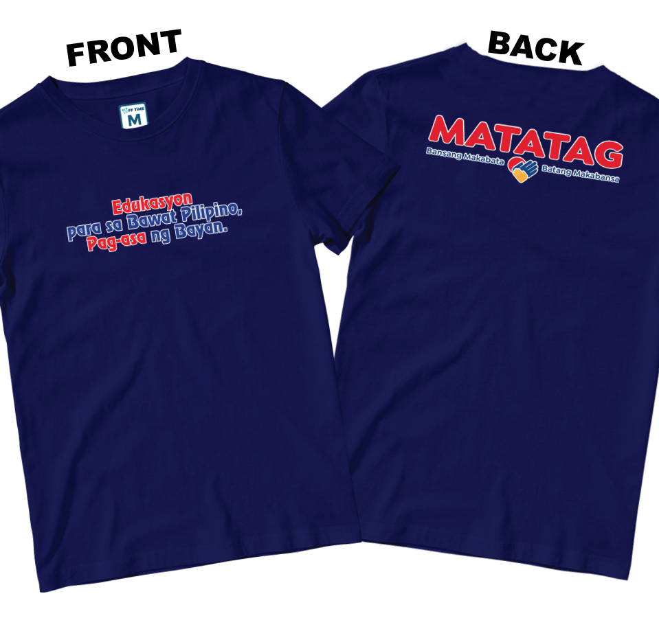 Cotton Shirt: Slogan 1 (Front and Back)