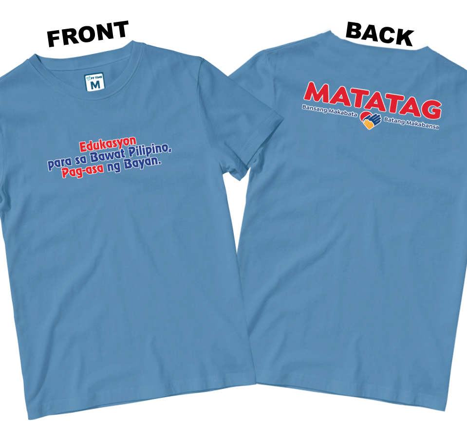 Cotton Shirt: Slogan 1 (Front and Back)