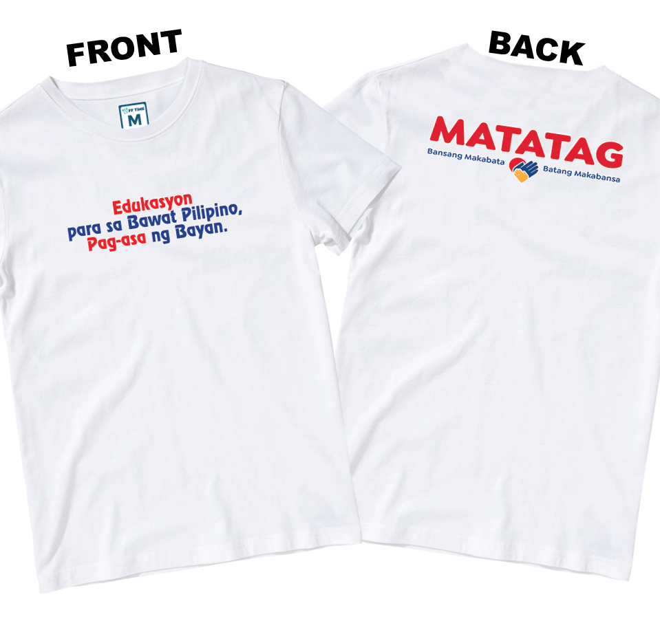 Cotton Shirt: Slogan 1 (Front and Back)