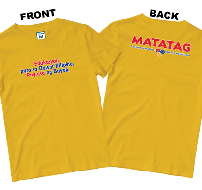 Cotton Shirt: Slogan 1 (Front and Back)