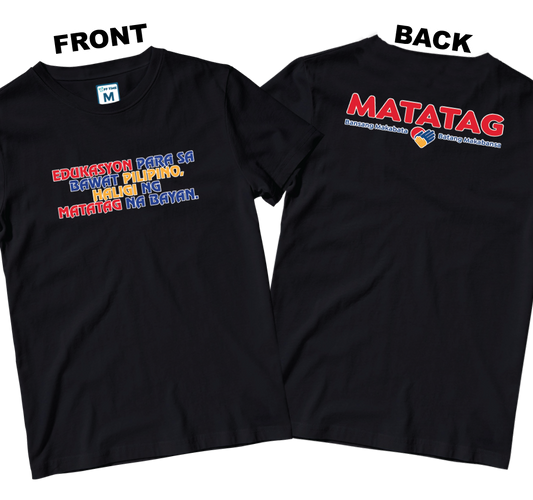 Cotton Shirt: Slogan 2 (Front and Back)