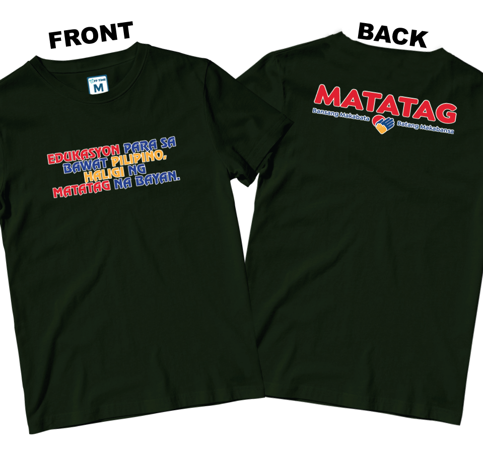Cotton Shirt: Slogan 2 (Front and Back)