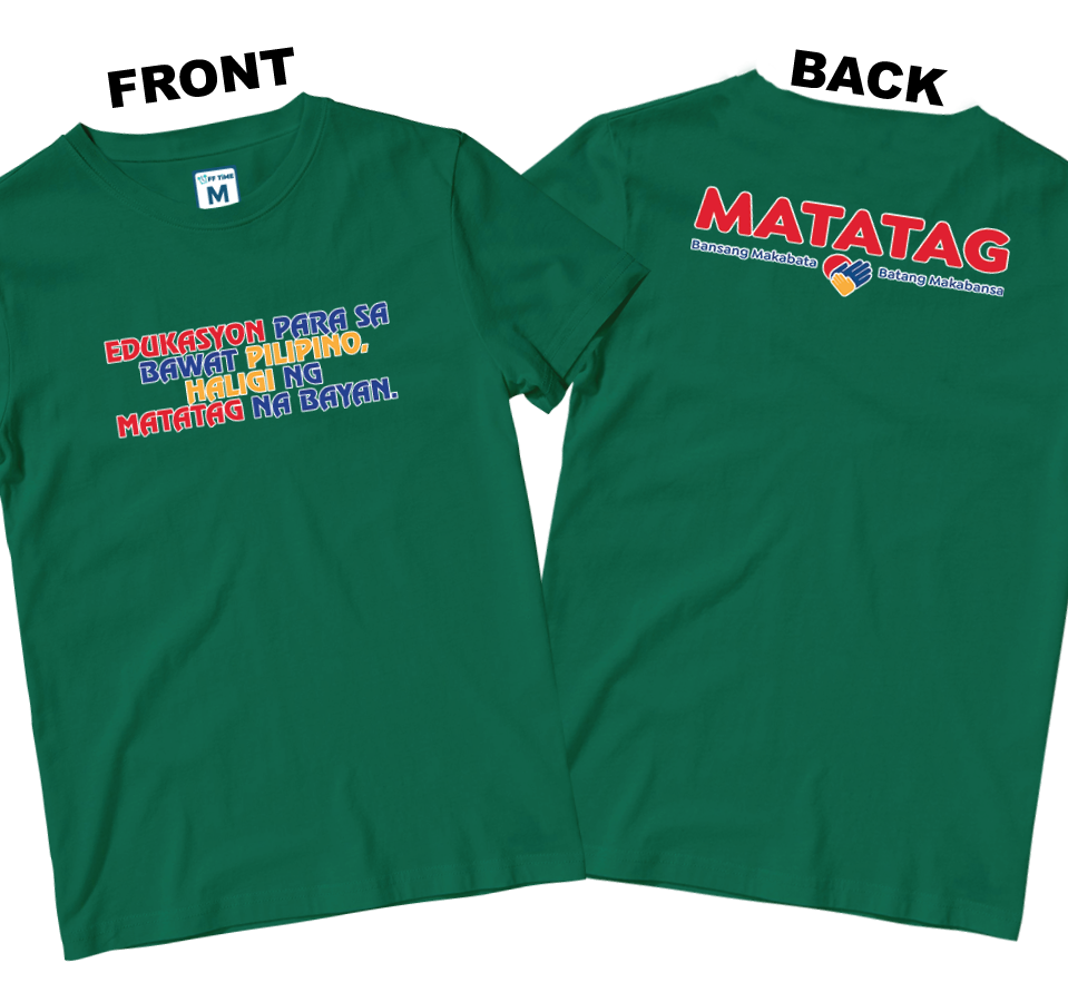 Cotton Shirt: Slogan 2 (Front and Back)