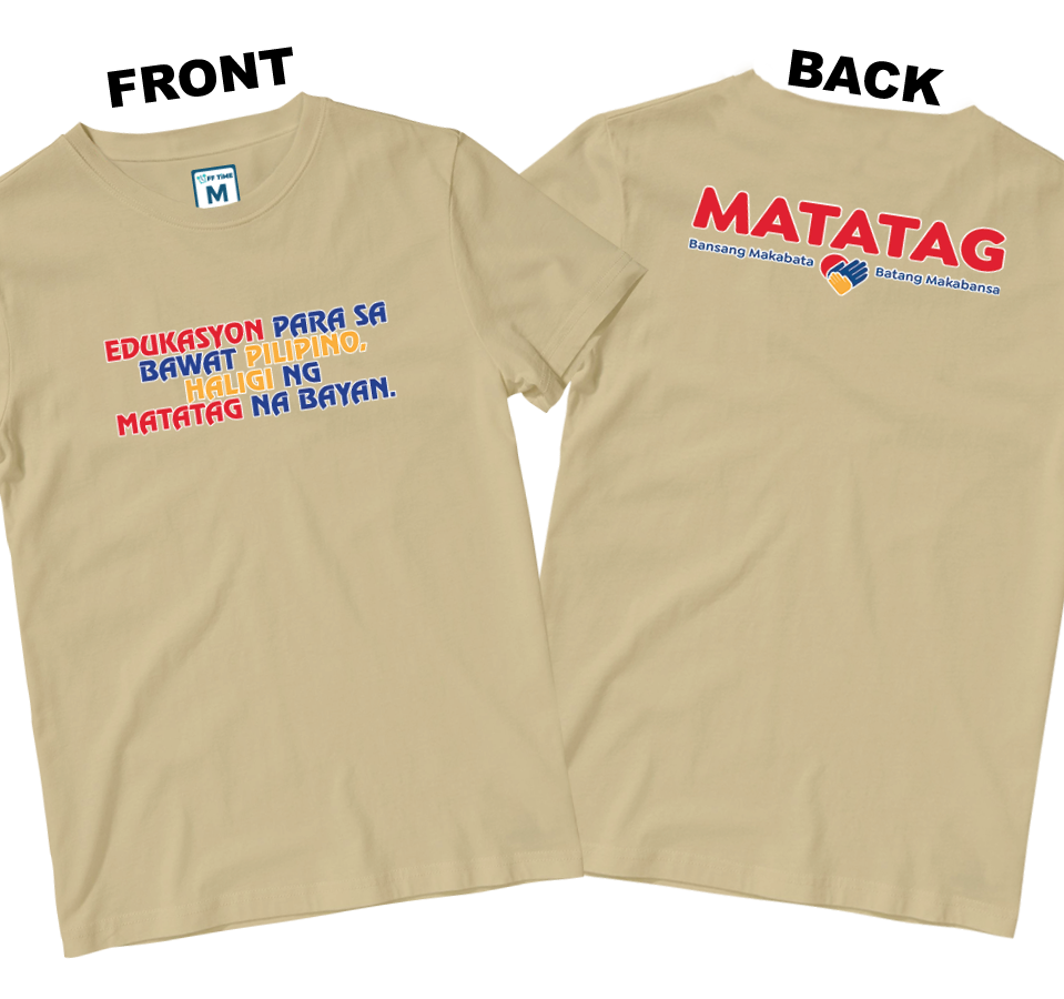 Cotton Shirt: Slogan 2 (Front and Back)