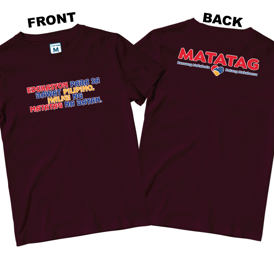 Cotton Shirt: Slogan 2 (Front and Back)