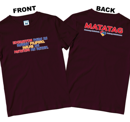 Cotton Shirt: Slogan 2 (Front and Back)
