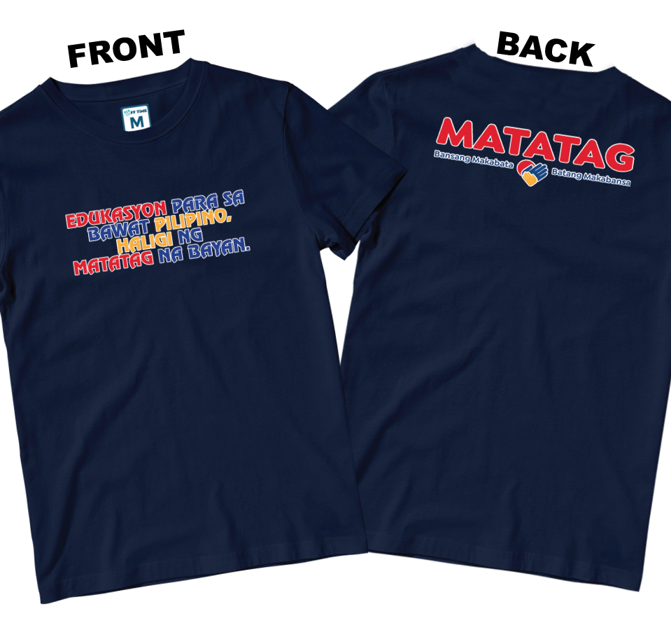 Cotton Shirt: Slogan 2 (Front and Back)