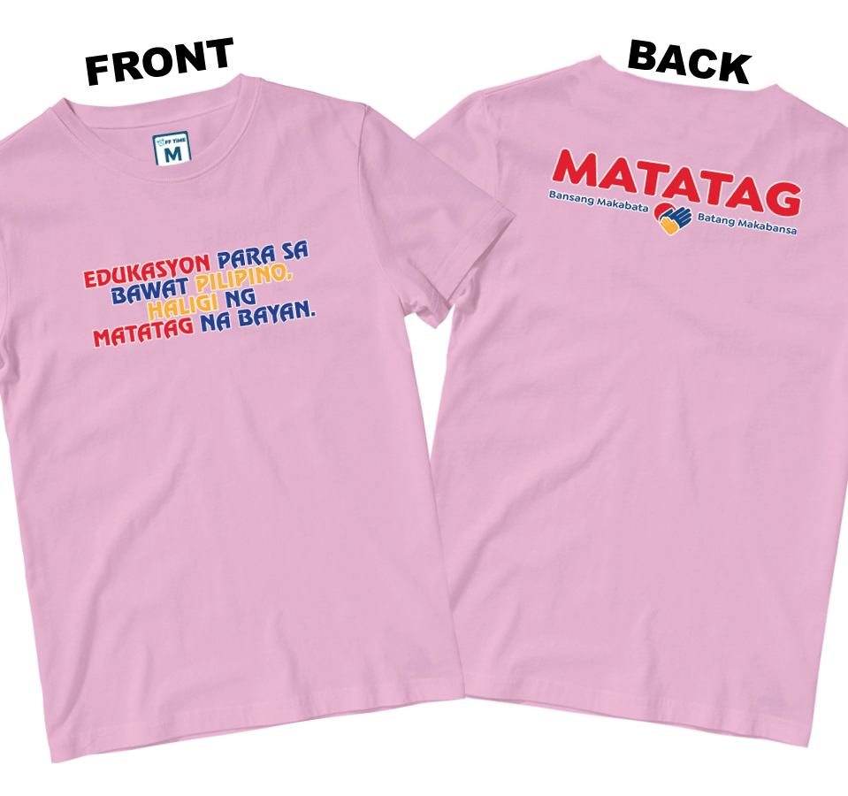 Cotton Shirt: Slogan 2 (Front and Back)