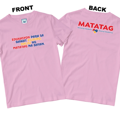Cotton Shirt: Slogan 2 (Front and Back)