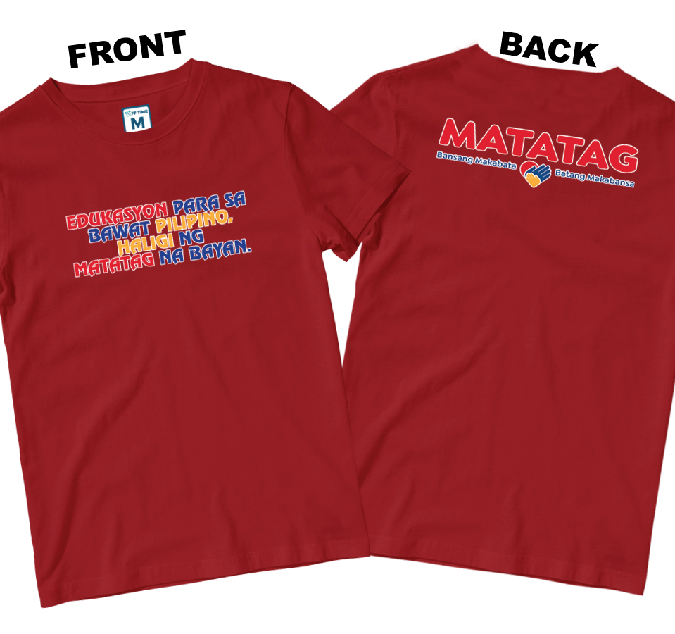 Cotton Shirt: Slogan 2 (Front and Back)