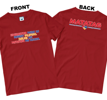 Cotton Shirt: Slogan 2 (Front and Back)