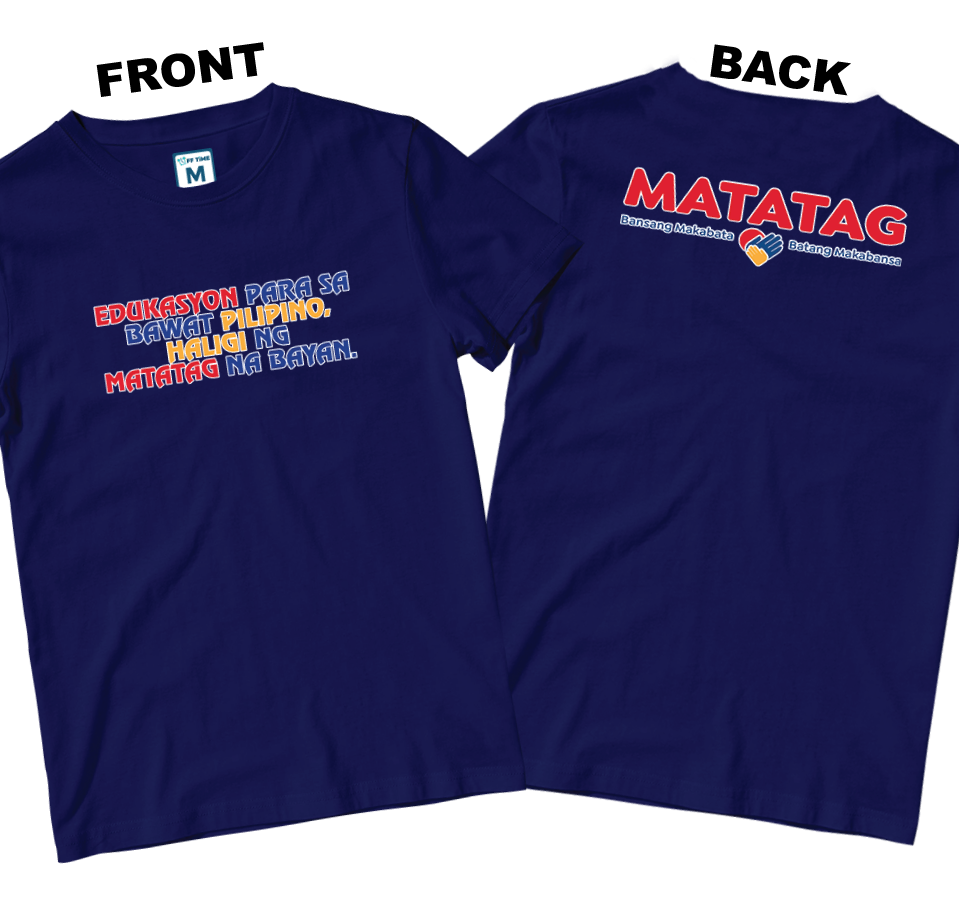Cotton Shirt: Slogan 2 (Front and Back)