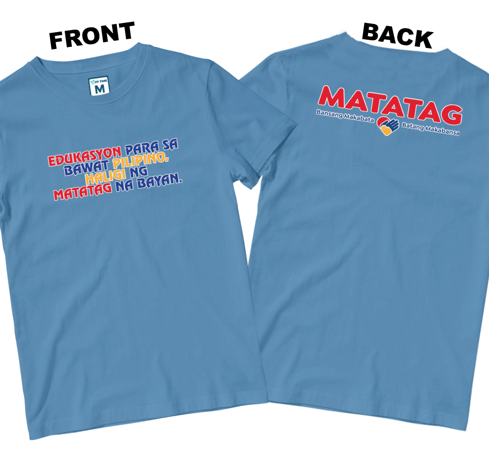 Cotton Shirt: Slogan 2 (Front and Back)