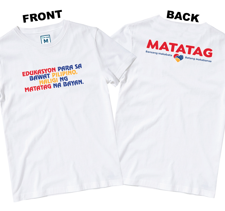 Cotton Shirt: Slogan 2 (Front and Back)