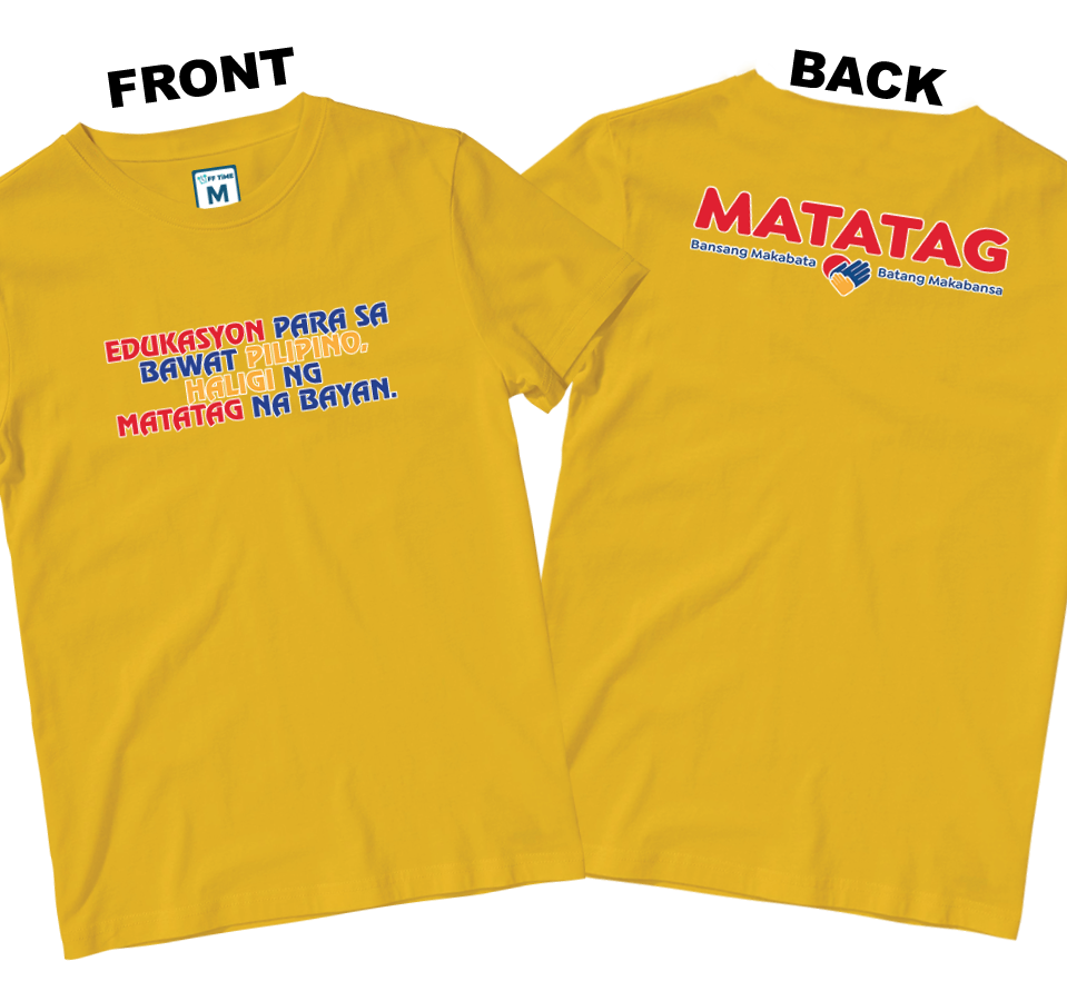 Cotton Shirt: Slogan 2 (Front and Back)