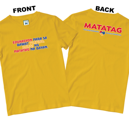 Cotton Shirt: Slogan 2 (Front and Back)