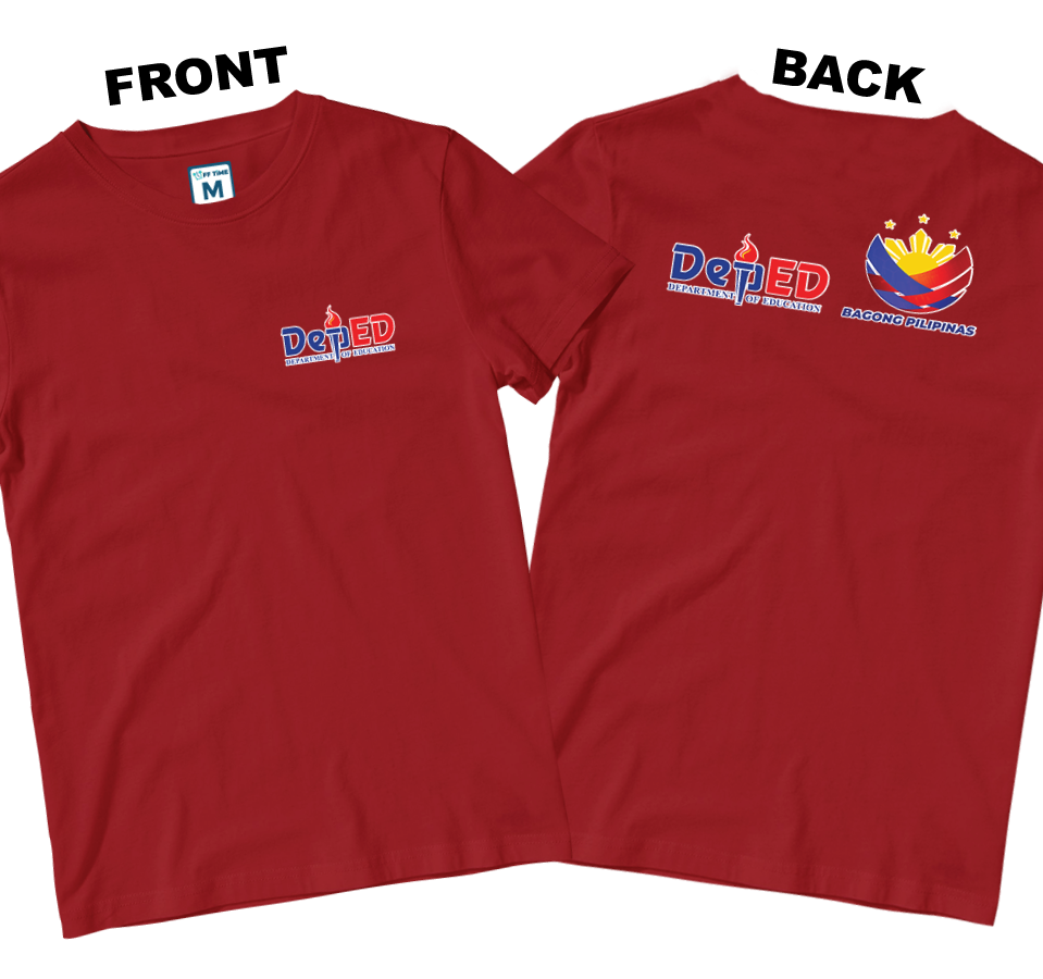 Cotton Shirt: DepEd Pocket 2 (Front and Back)