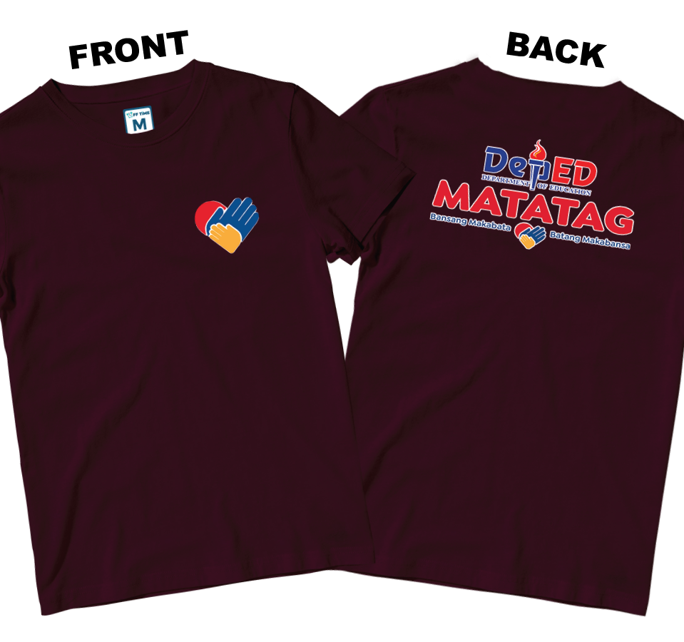 Cotton Shirt: Small Heart DepEd (Front and Back)