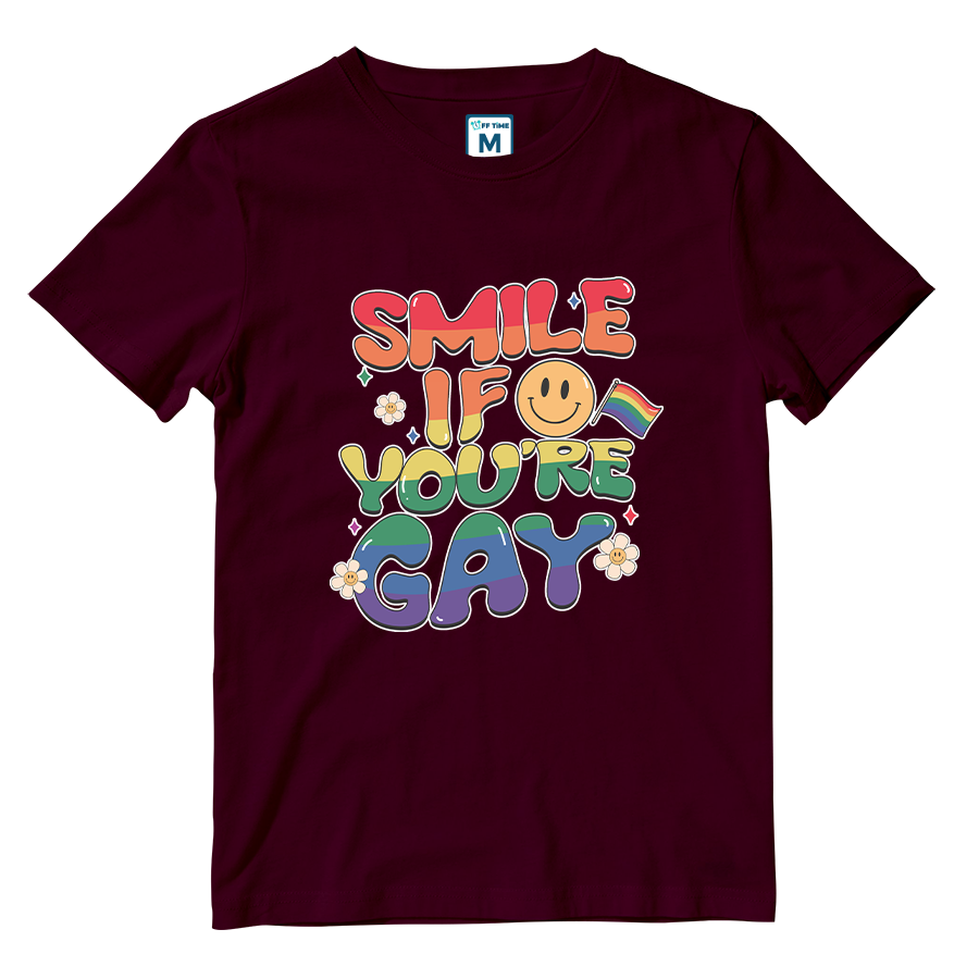 Cotton Shirt: Smile Pride