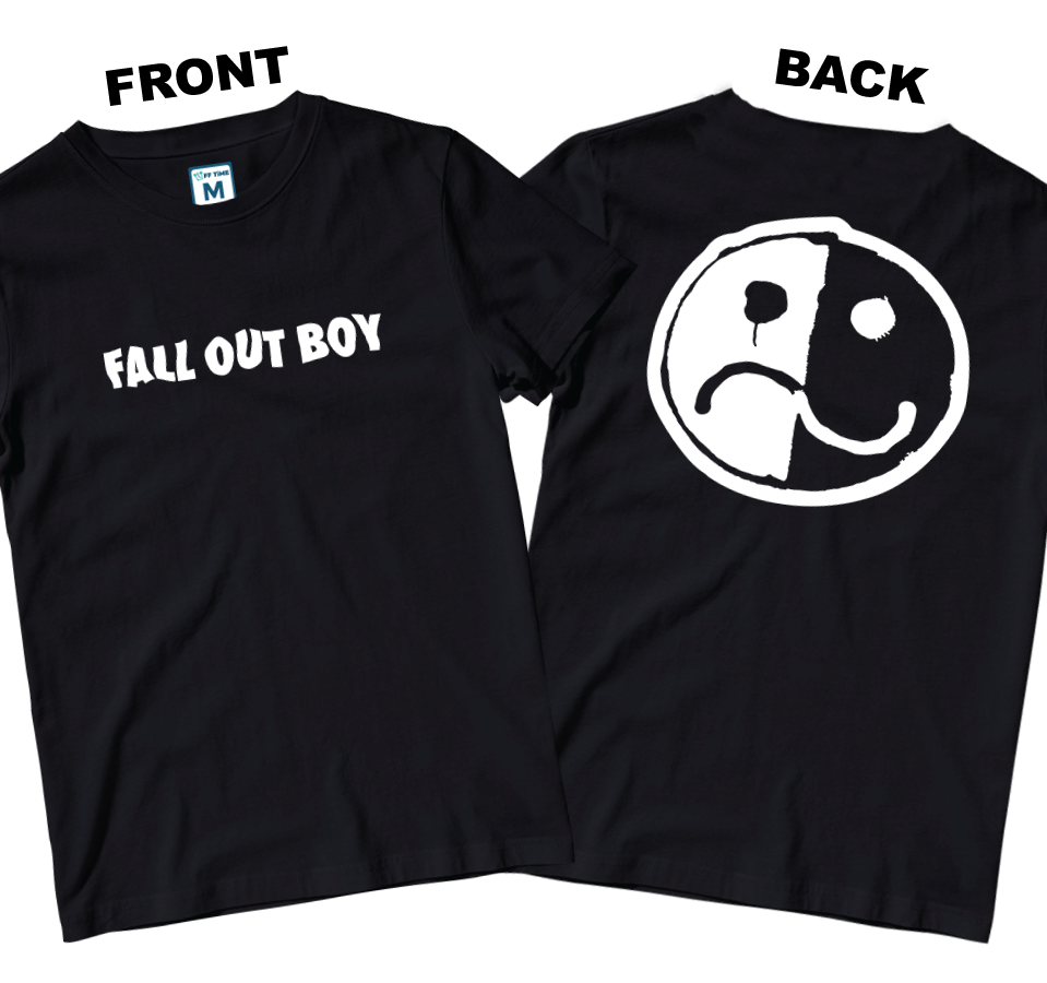 Cotton Shirt: Smile and Frown Logo (Front and Back)