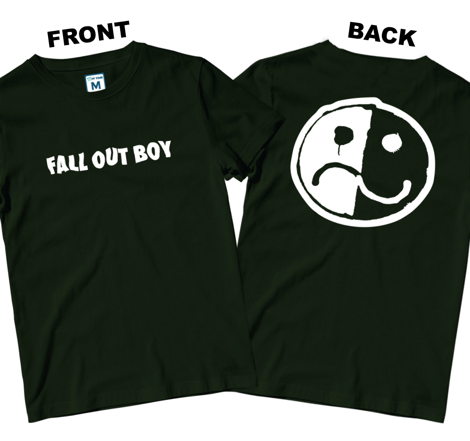 Cotton Shirt: Smile and Frown Logo (Front and Back)