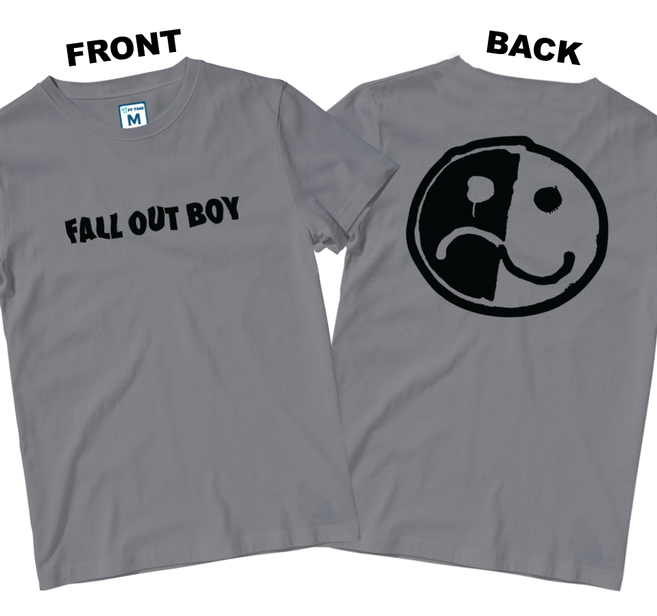 Cotton Shirt: Smile and Frown Logo (Front and Back)