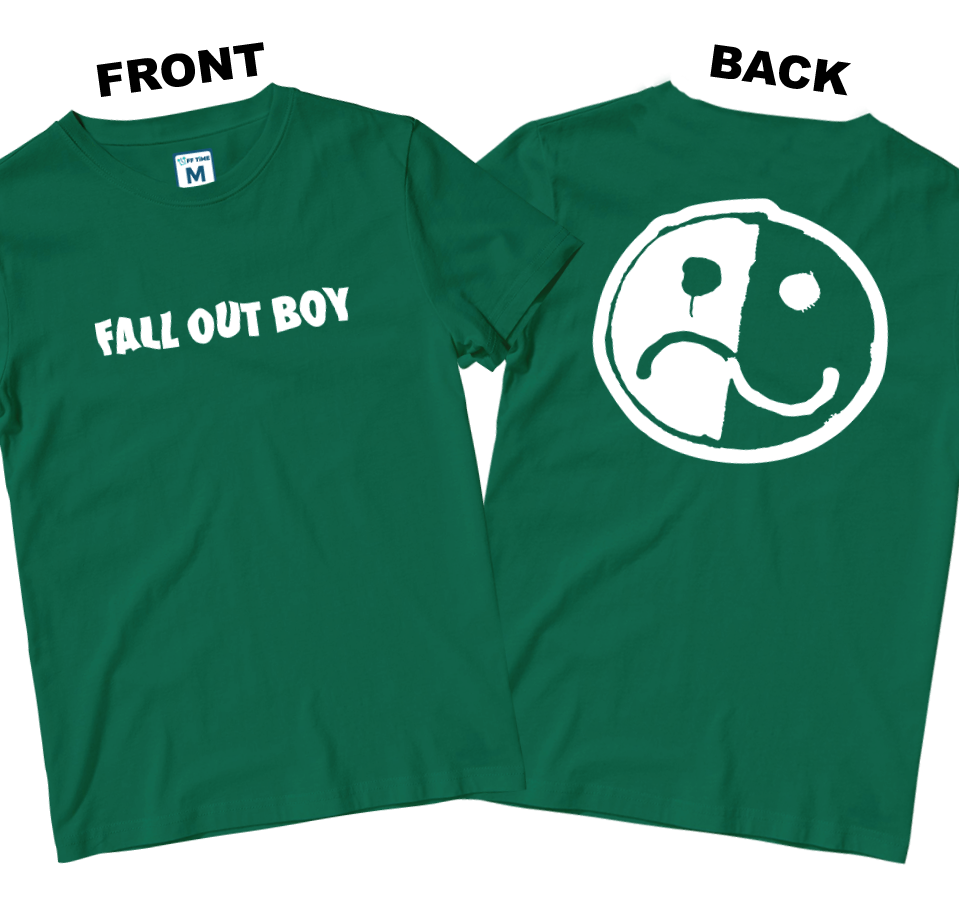 Cotton Shirt: Smile and Frown Logo (Front and Back)