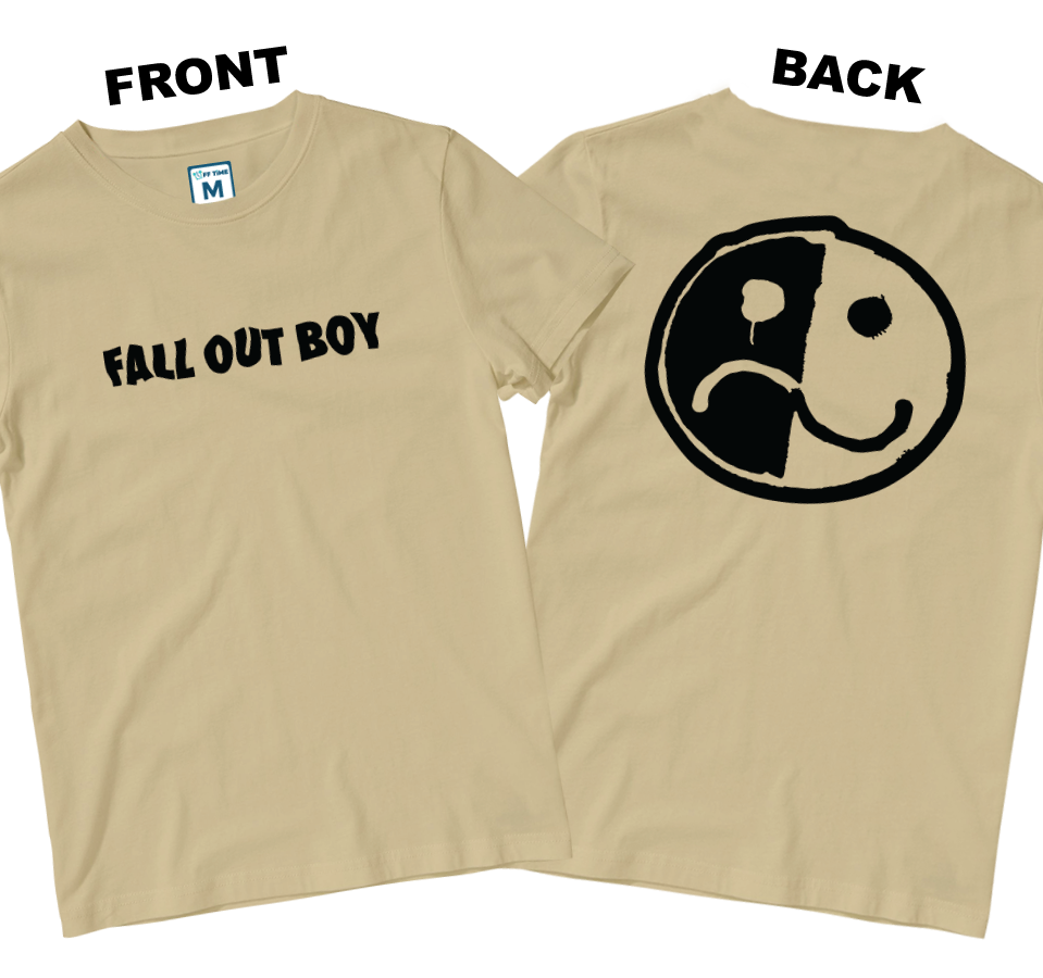 Cotton Shirt: Smile and Frown Logo (Front and Back)