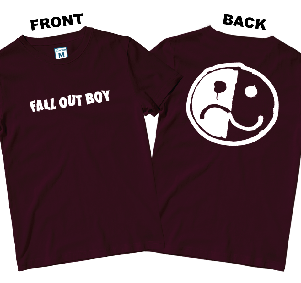 Cotton Shirt: Smile and Frown Logo (Front and Back)