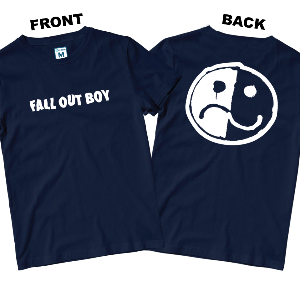 Cotton Shirt: Smile and Frown Logo (Front and Back)