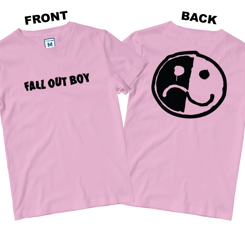 Cotton Shirt: Smile and Frown Logo (Front and Back)